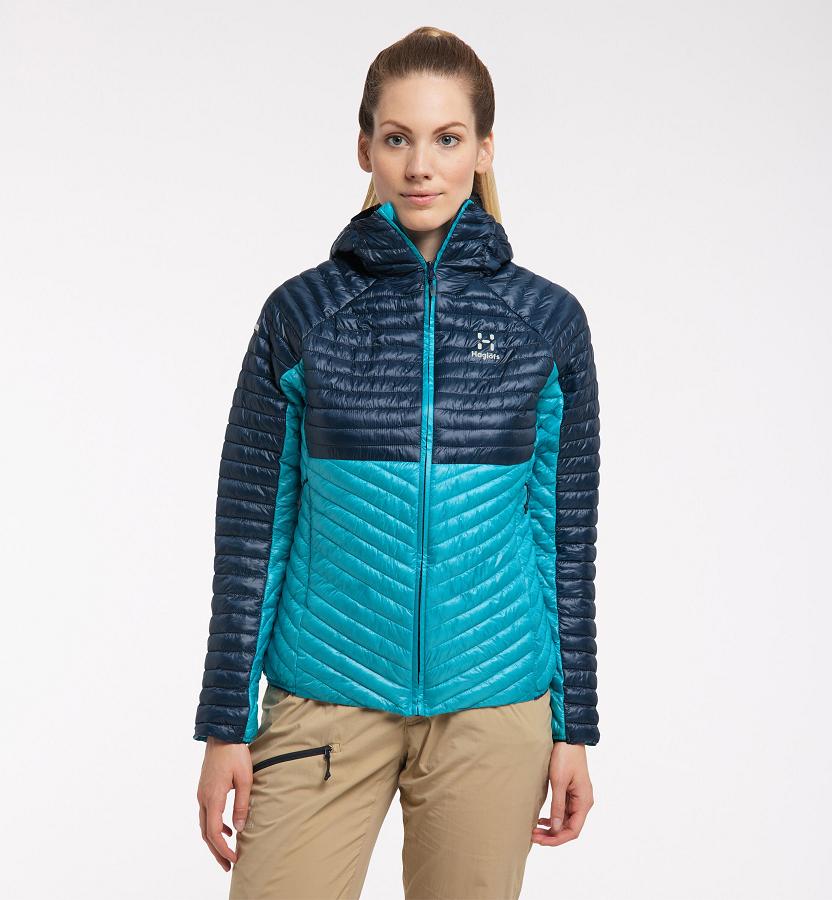 Haglöfs L.I.M Mimic Down Jacket Dark Blue For Womens XNKBO6529 Australia